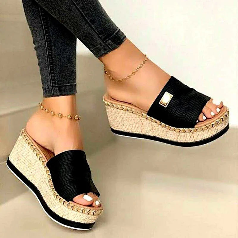 Maya | Casual Platform Wedge Sandals