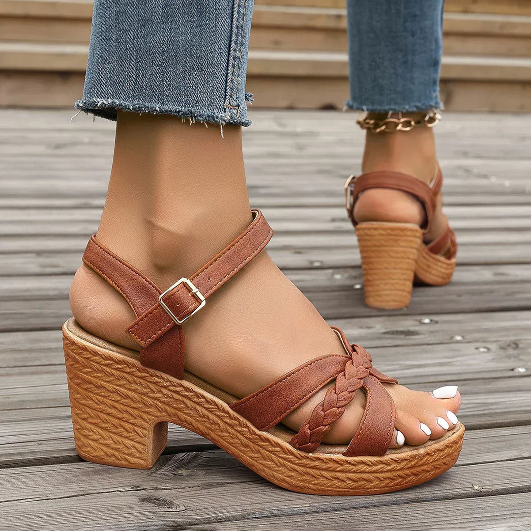 Sofia | Braided Platform Sandals