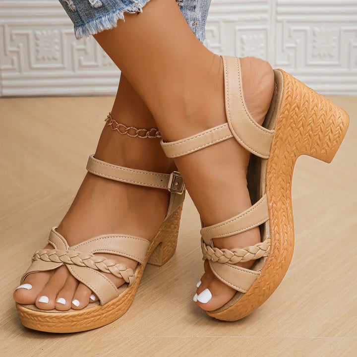 Sofia | Braided Platform Sandals