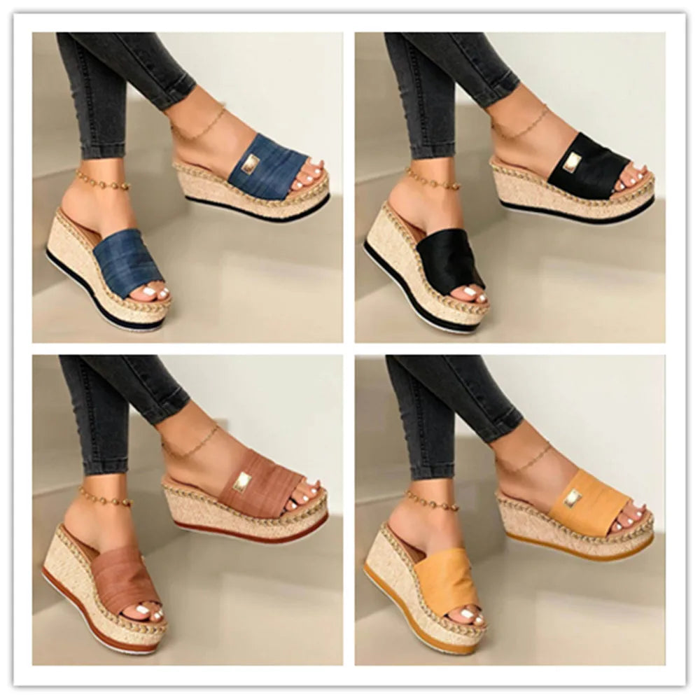 Maya | Casual Platform Wedge Sandals