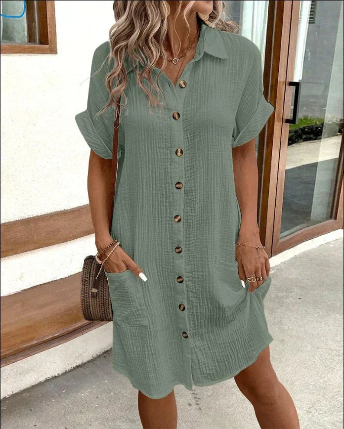 Emilia | Button-Down Shirt Dress